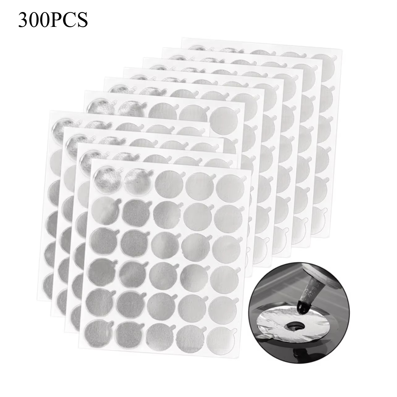 Eyelash Extension Look - 300pcs Foil Sticker Pads(10 Sheets) Eyelash