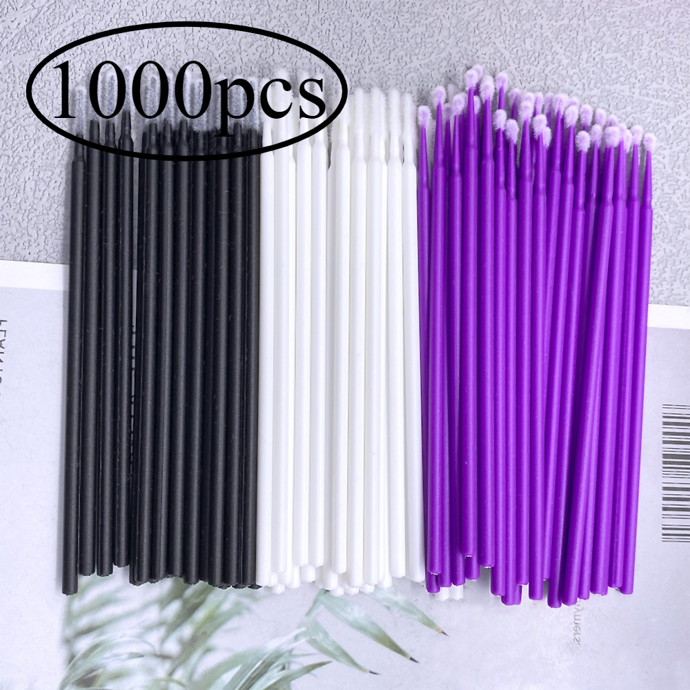 Eyelash Extension Look - 1000pcs/lot Eyelash Extension Cleaning Swabs Lash