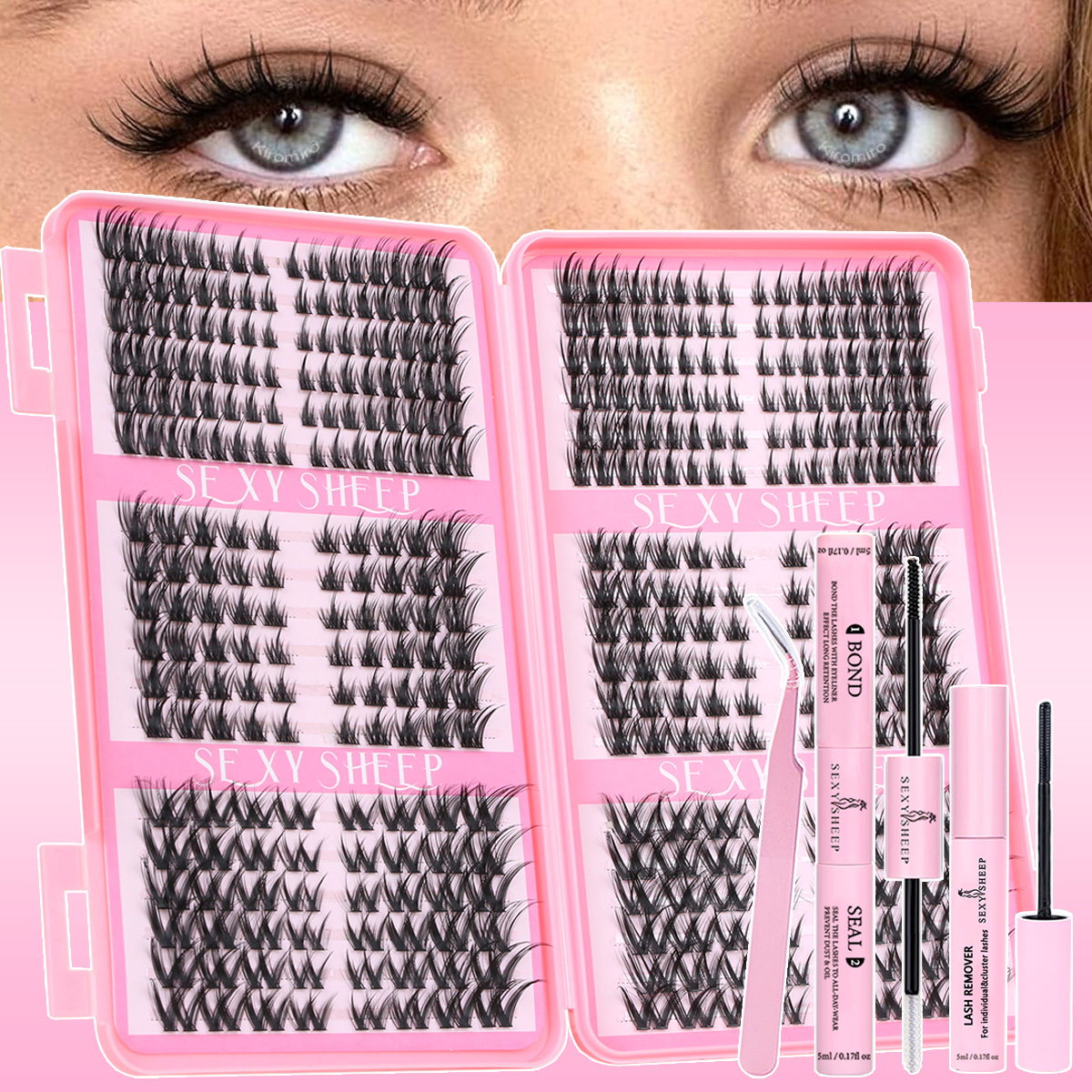 Eyelash Extension For Asian Eyes - Eyelash Clusters Kit Cat Lashes Soft
