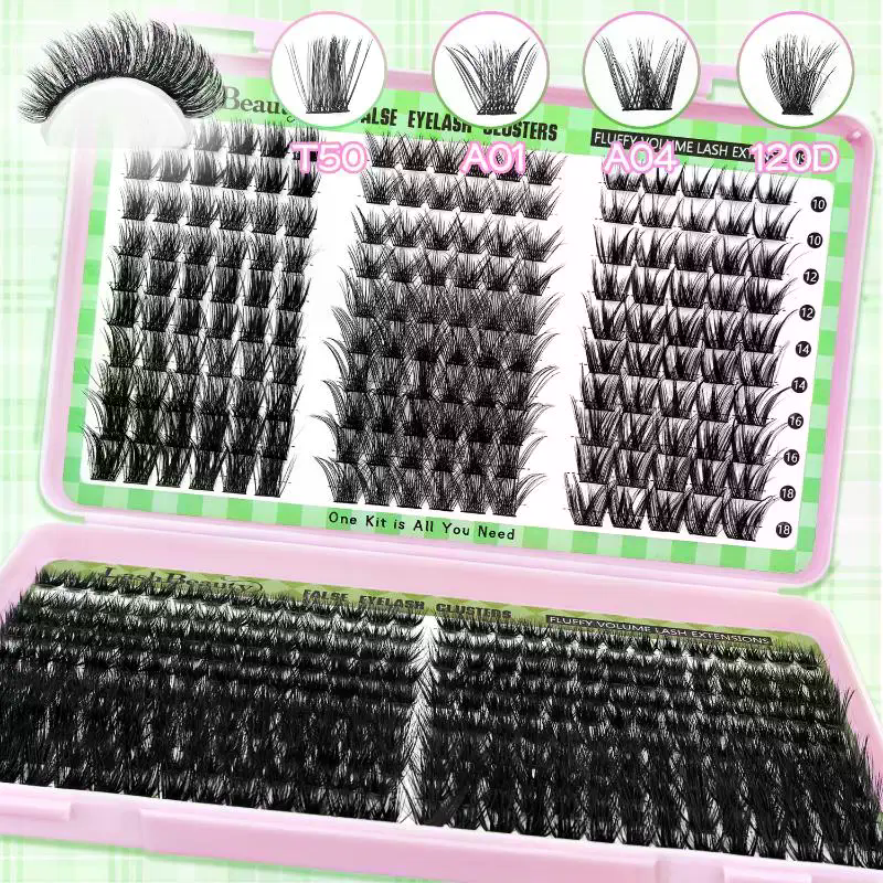 Eyelash Extension Look - Natural Look False Eyelashes Wispy Style
