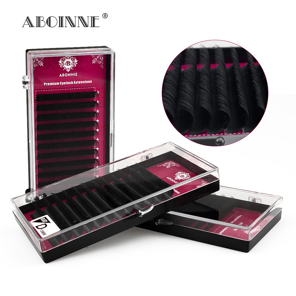 Eyelash Extension For Asian Eyes - Abonnie 8-17mm Faux Individual Lashes Maquiagem