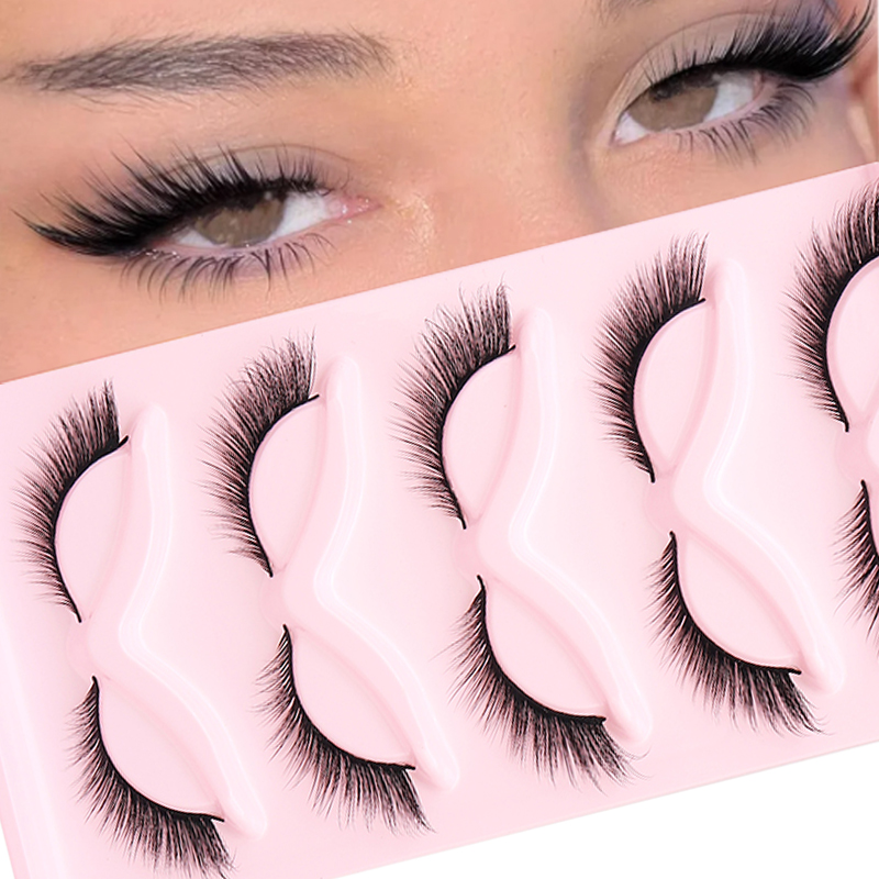 5 Pairs Fluffy False Eyealshes - Eyelash Extension Cat Eye review and price
