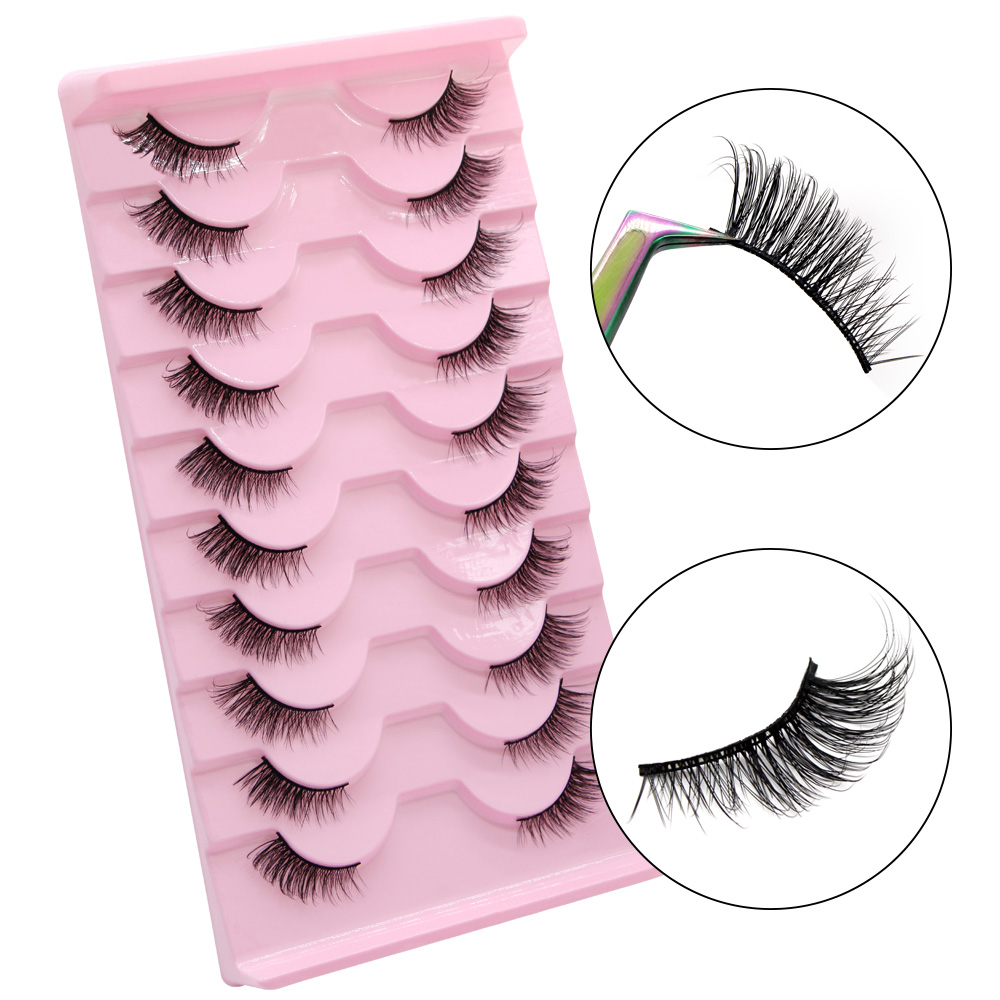 Moonlily 10 Pairs Half Eyelash - Eyelash Extension Cat Eye review and price