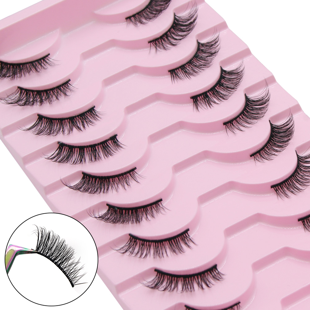 Moonlily 10 Pairs Half Eyelash - Eyelash Extension Cat Eye review and price