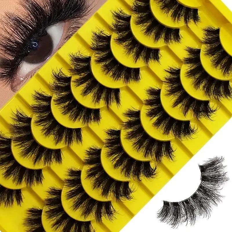 10 Pairs Eye Eyelashes 5D Fluf - Eyelash Extension Look review and price