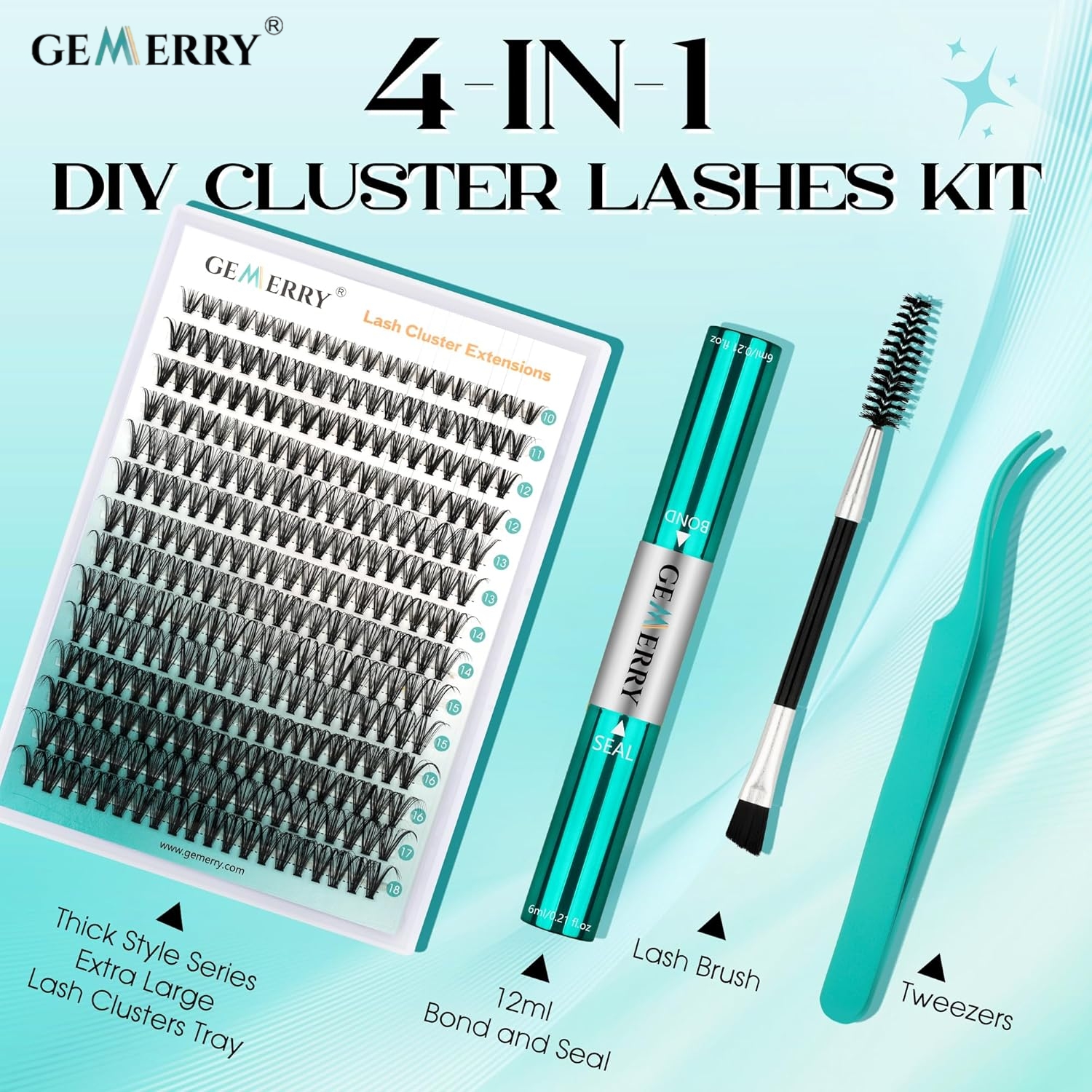 GEMERRY Heat Cluster Individua - Eyelash Extension For Asian Eyes review and price