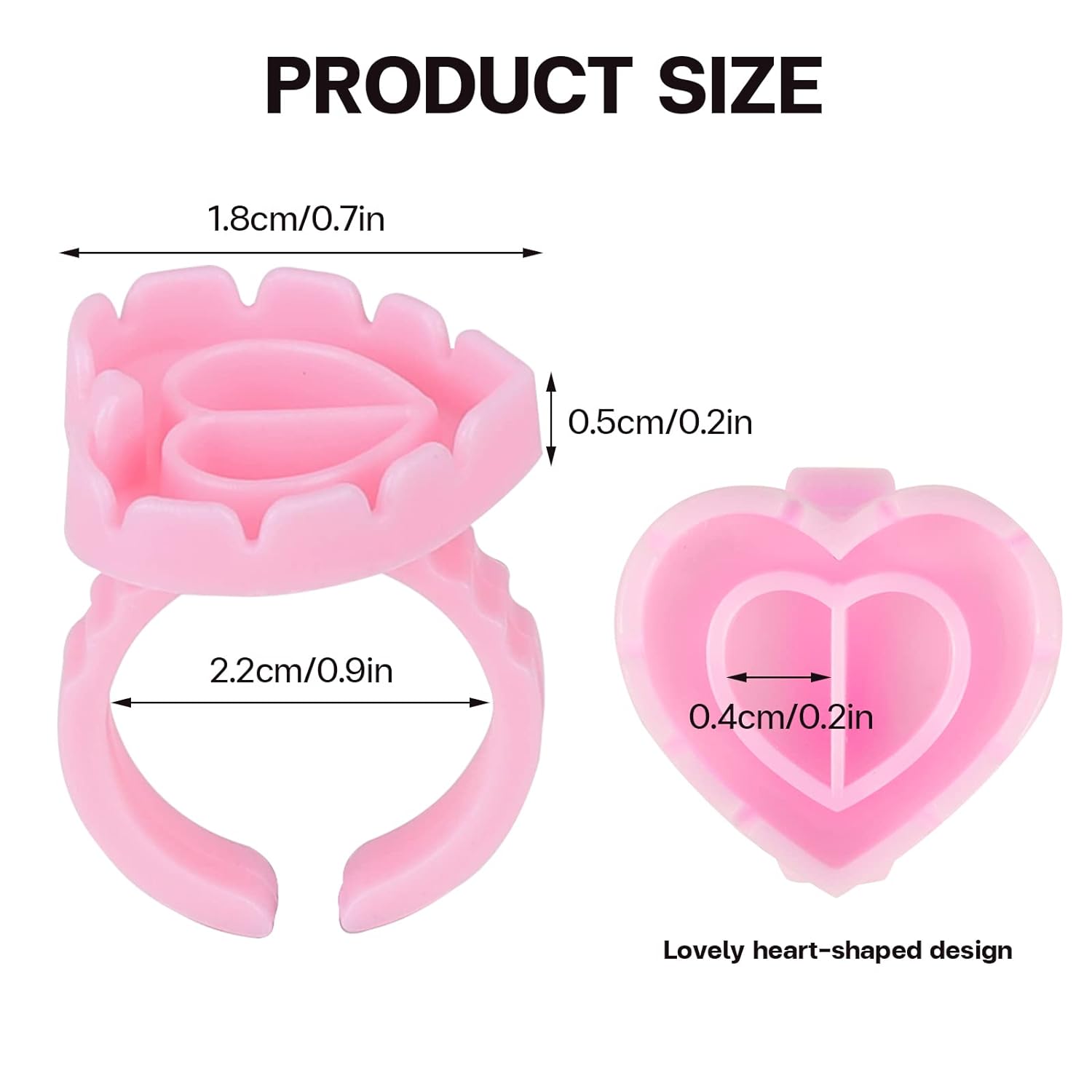 100 PCS Disposable Heart-shape - Lash Mapping Sticker review and price