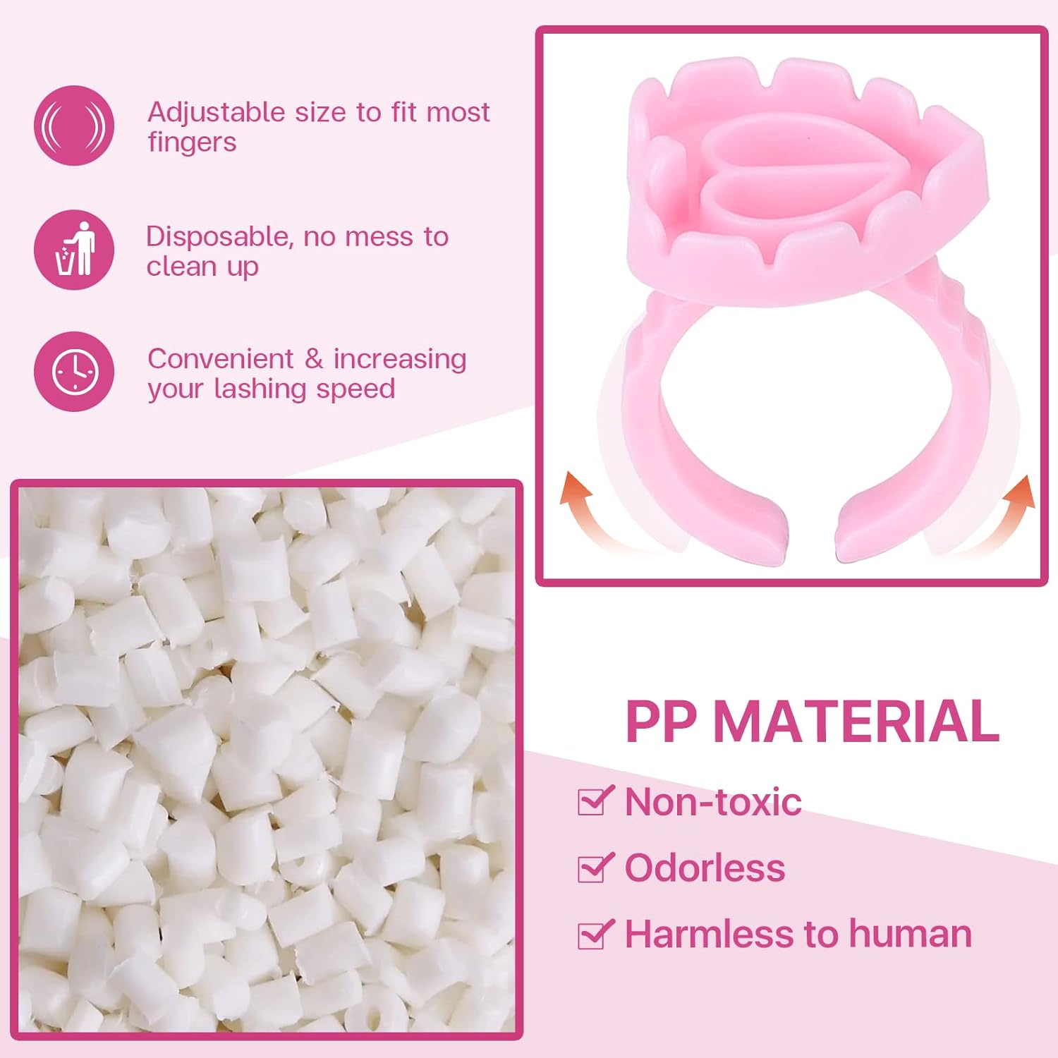 100 PCS Disposable Heart-shape - Lash Mapping Sticker review and price