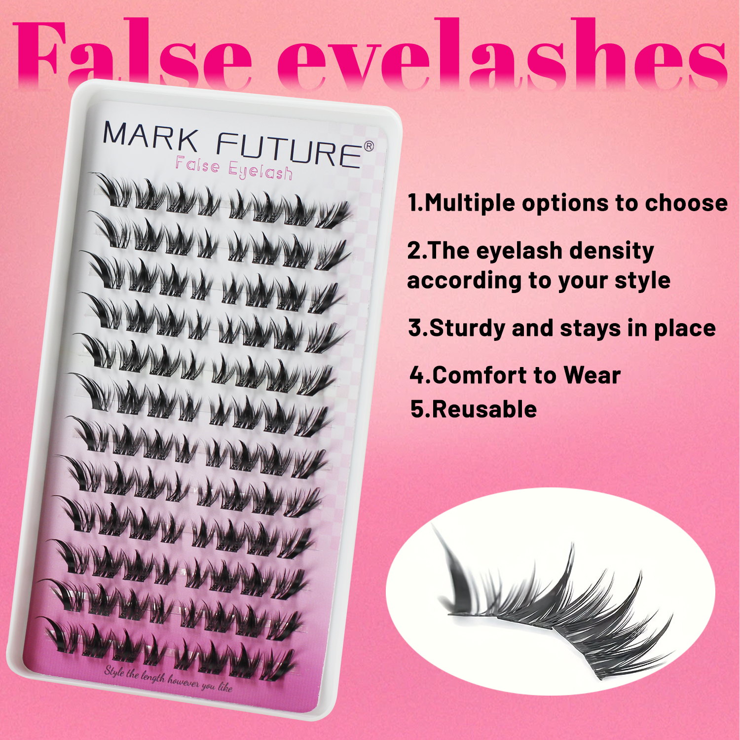 192 Pieces of False Eyelashes, - Eyelash Extension Cat Eye review and price