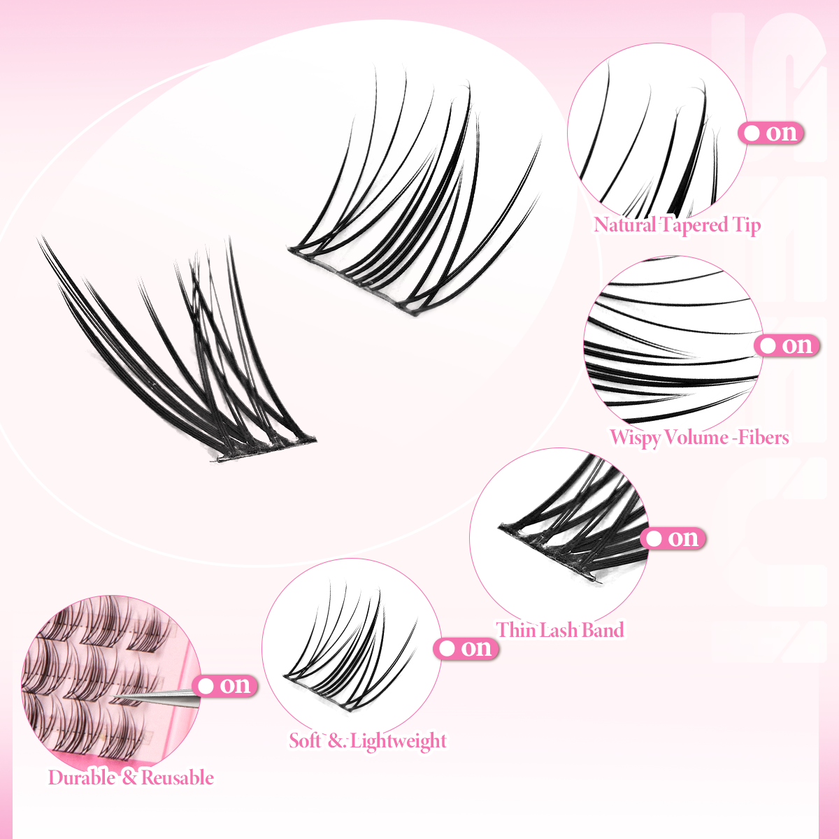 DIY Eyelashes Clusters Natural - Eyelash Extension For Asian Eyes review and price