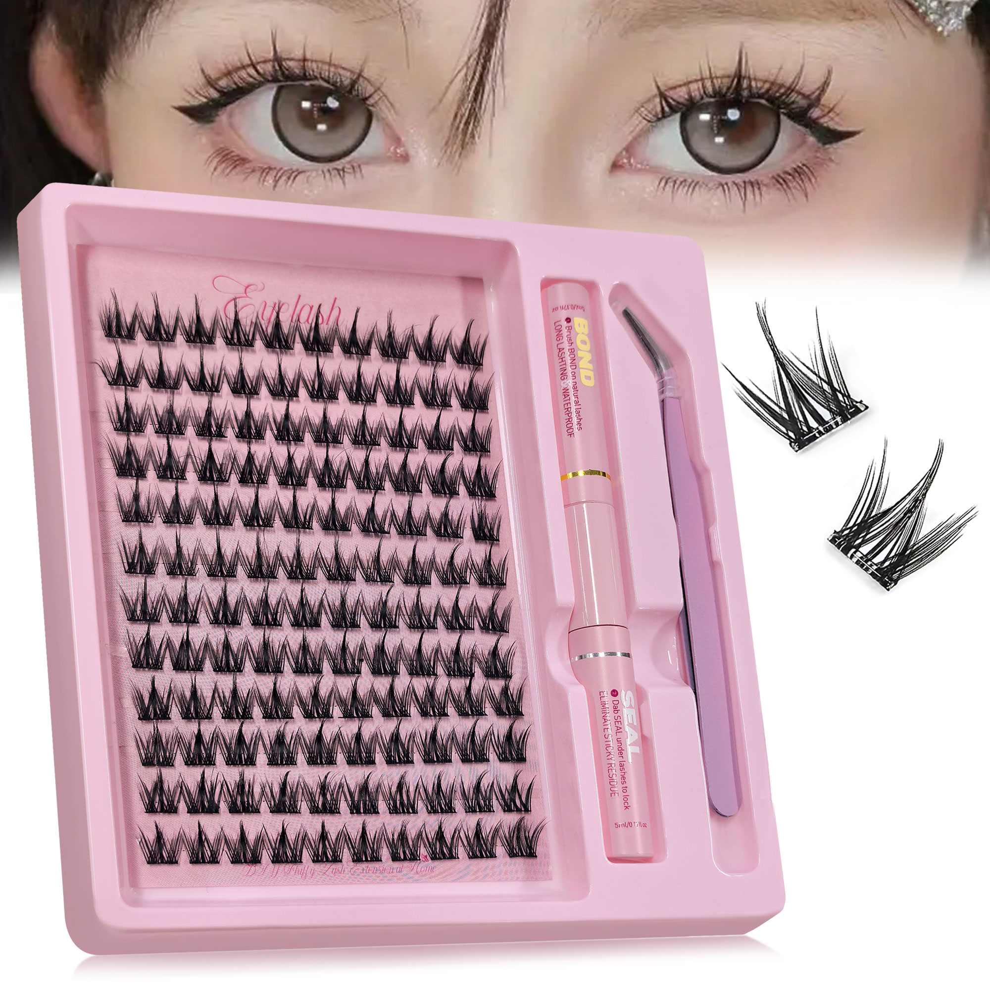 120 Clusters DIY Eyelash Exten - Eyelash Extension Cat Eye review and price