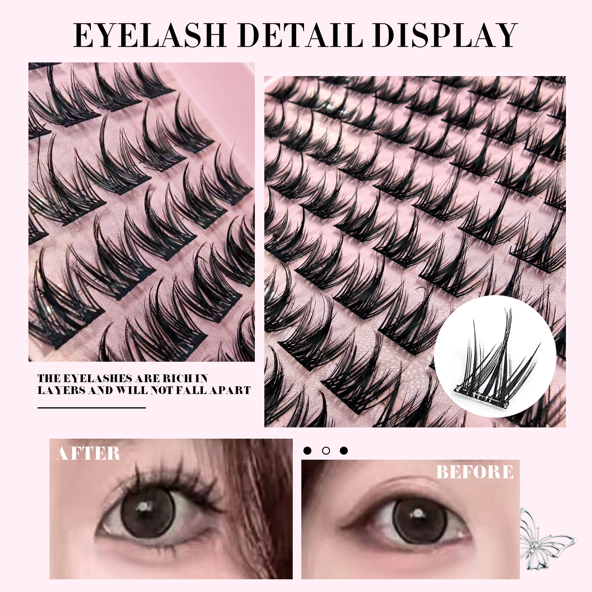 120 Clusters DIY Eyelash Exten - Eyelash Extension Cat Eye review and price