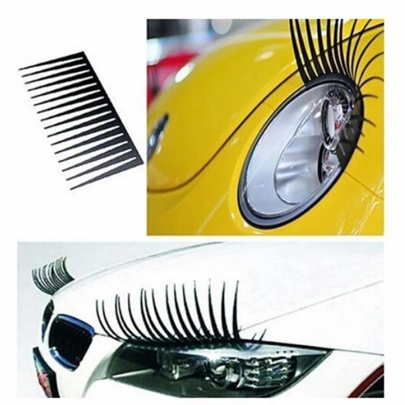 1pair Headlight Black Eyelash  - Lash Mapping Sticker review and price
