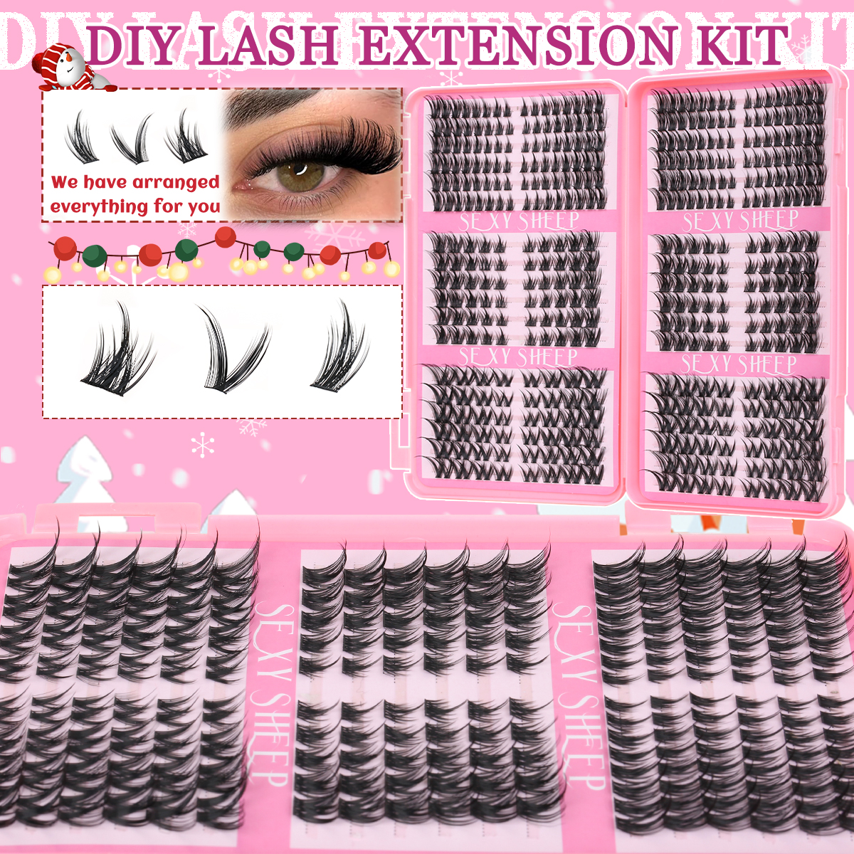 Eyelash Clusters Kit Cat Lashe - Eyelash Extension For Asian Eyes review and price