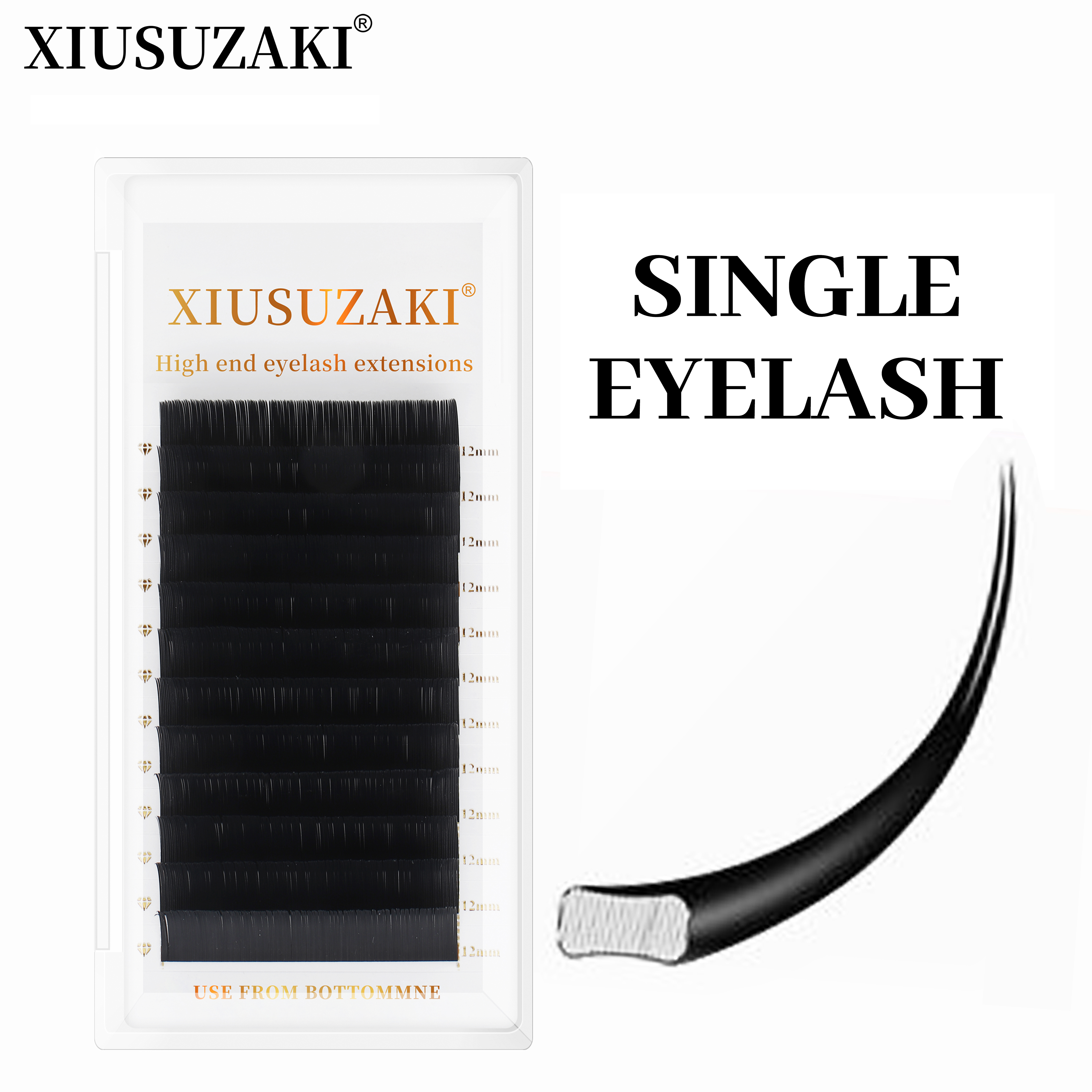 XIUSUZAKI Flat Ellipse Eyelash - Eyelash Extension For Asian Eyes review and price