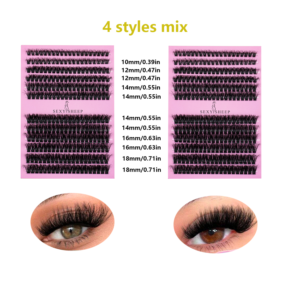 DIY False Eyelashes Clusters E - Eyelash Extension For Asian Eyes review and price