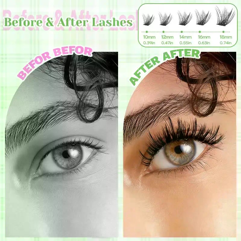 Natural Look False Eyelashes W - Eyelash Extension Look review and price